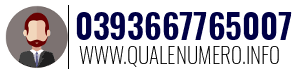 Numero di telefono 0393667765007 0393667765007