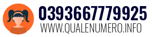 Numero di telefono 0393667779925 0393667779925