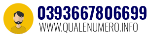 Numero di telefono 0393667806699 0393667806699