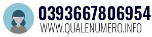 Numero di telefono 0393667806954 0393667806954