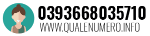 Numero di telefono 0393668035710 0393668035710
