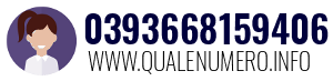 Numero di telefono 0393668159406 0393668159406