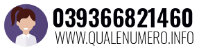 Numero di telefono 039366821460 039366821460