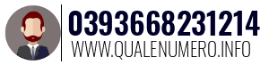 Numero di telefono 0393668231214 0393668231214