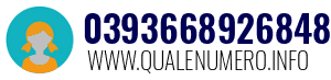 Numero di telefono 0393668926848 0393668926848