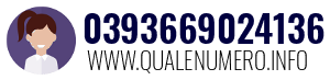 Numero di telefono 0393669024136 0393669024136