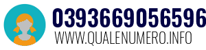 Numero di telefono 0393669056596 0393669056596