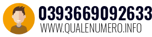 Numero di telefono 0393669092633 0393669092633