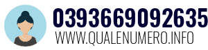 Numero di telefono 0393669092635 0393669092635
