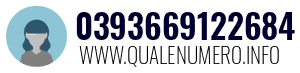 Numero di telefono 0393669122684 0393669122684
