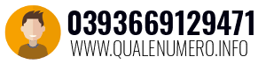 Numero di telefono 0393669129471 0393669129471