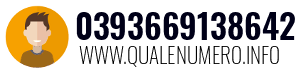 Numero di telefono 0393669138642 0393669138642