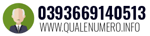 Numero di telefono 0393669140513 0393669140513