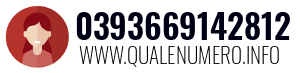 Numero di telefono 0393669142812 0393669142812