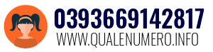 Numero di telefono 0393669142817 0393669142817