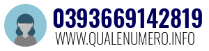 Numero di telefono 0393669142819 0393669142819