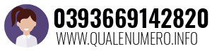 Numero di telefono 0393669142820 0393669142820