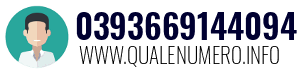 Numero di telefono 0393669144094 0393669144094