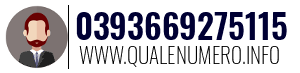 Numero di telefono 0393669275115 0393669275115