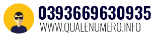 Numero di telefono 0393669630935 0393669630935