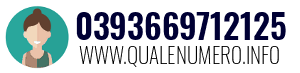 Numero di telefono 0393669712125 0393669712125
