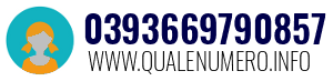 Numero di telefono 0393669790857 0393669790857