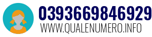 Numero di telefono 0393669846929 0393669846929