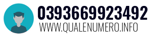 Numero di telefono 0393669923492 0393669923492