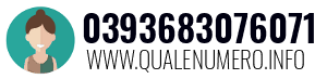 Numero di telefono 0393683076071 0393683076071