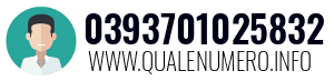 Numero di telefono 0393701025832 0393701025832