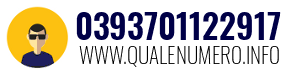 Numero di telefono 0393701122917 0393701122917