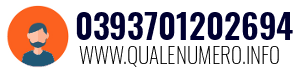 Numero di telefono 0393701202694 0393701202694