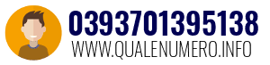 Numero di telefono 0393701395138 0393701395138