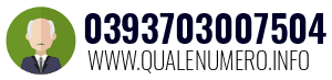 Numero di telefono 0393703007504 0393703007504