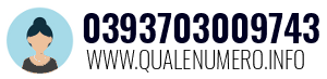 Numero di telefono 0393703009743 0393703009743