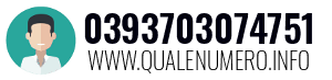 Numero di telefono 0393703074751 0393703074751