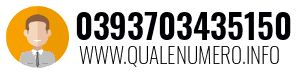 Numero di telefono 0393703435150 0393703435150