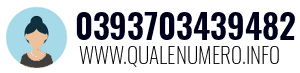 Numero di telefono 0393703439482 0393703439482