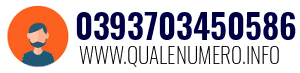 Numero di telefono 0393703450586 0393703450586