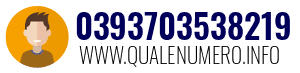 Numero di telefono 0393703538219 0393703538219