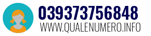 Numero di telefono 039373756848 039373756848