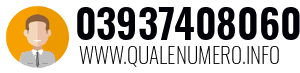 Numero di telefono 03937408060 03937408060