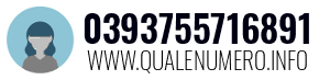 Numero di telefono 0393755716891 0393755716891