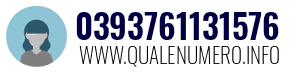 Numero di telefono 0393761131576 0393761131576