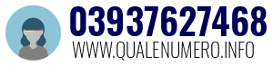 Numero di telefono 03937627468 03937627468