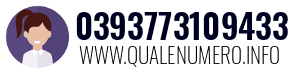 Numero di telefono 0393773109433 0393773109433