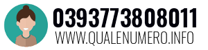 Numero di telefono 0393773808011 0393773808011