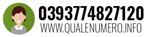 Numero di telefono 0393774827120 0393774827120