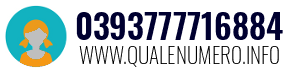 Numero di telefono 0393777716884 0393777716884