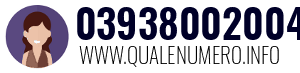 Numero di telefono 03938002004 03938002004